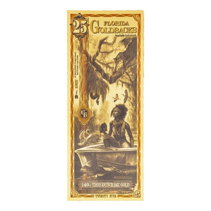 Florida 25 Goldback — Gold bullion from Standard Bullion