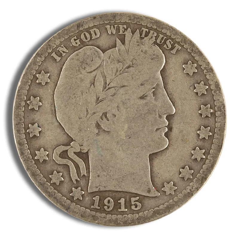 <body> FV 90% Silver Barber Quarters - G-F — Silver bullion from Standard Bullion