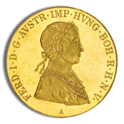 Austria 4 Ducat Gold Coin — reverse view