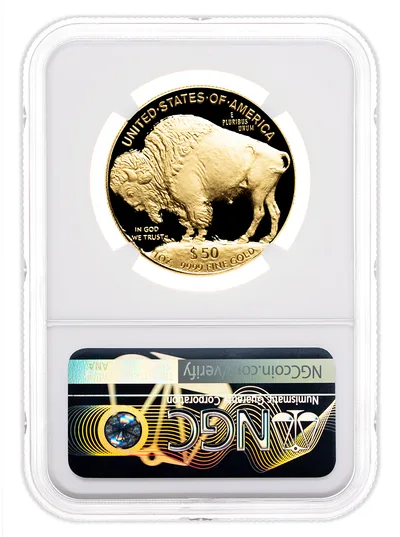 2006-W $50 Proof Gold Buffalo NGC PF70 — reverse view