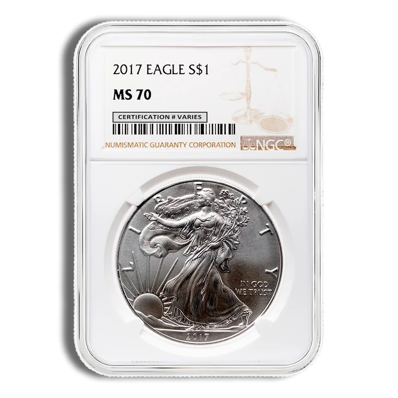 2017 Silver Eagle NGC MS70 — Silver bullion from Standard Bullion