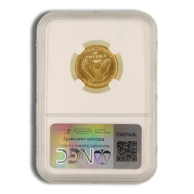 2016-W 1/4 oz Gold Standing Liberty Centennial Coin NGC SP70 — reverse view