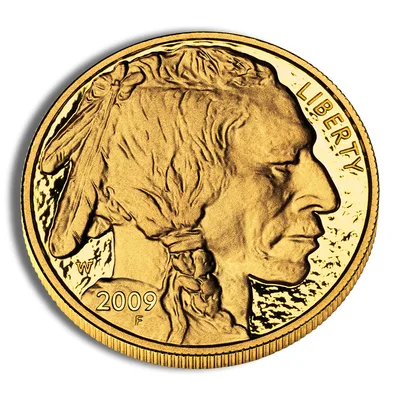 2009-W 1 oz Proof Gold Buffalo (w/Box & COA) — reverse view