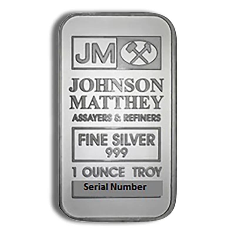 1 oz Silver Bar - Johnson Matthey - JM — Silver bullion from Standard Bullion
