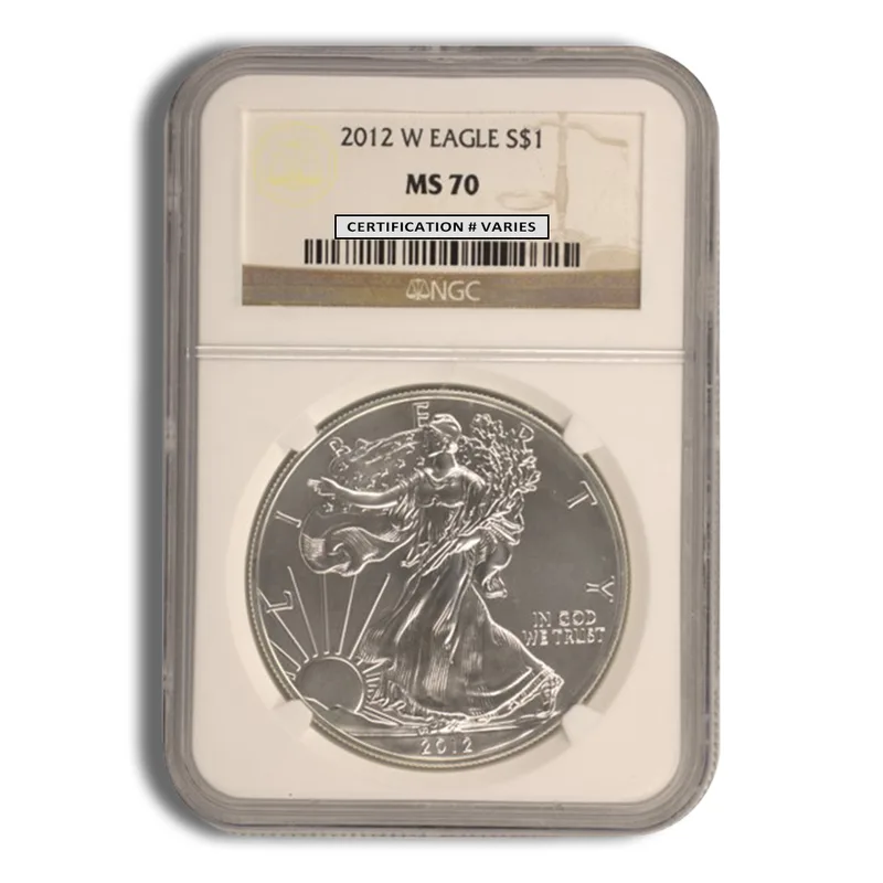 2012 Silver Eagle NGC MS70 — Silver bullion from Standard Bullion