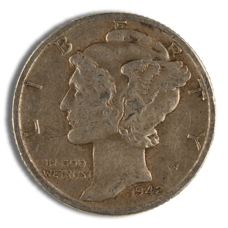<body> FV 90% Silver Mercury Dimes - XF — Silver bullion from Standard Bullion
