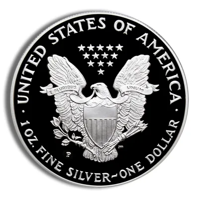 1996-P Proof Silver Eagle with Box & COA — packaging view