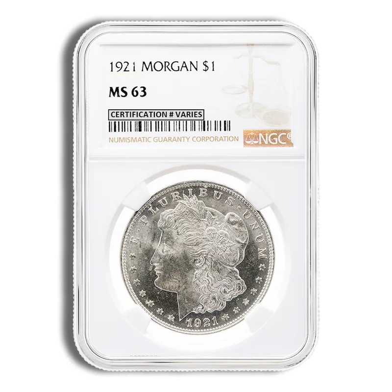 1921 Morgan Dollar - NGC MS63 — Silver bullion from Standard Bullion