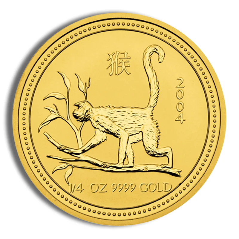 2004 1/4 oz Australia Gold Lunar Monkey BU - Series I — Gold bullion from Standard Bullion