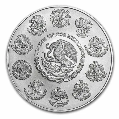 2022 5 oz Silver Mexican Libertad - BU — reverse view