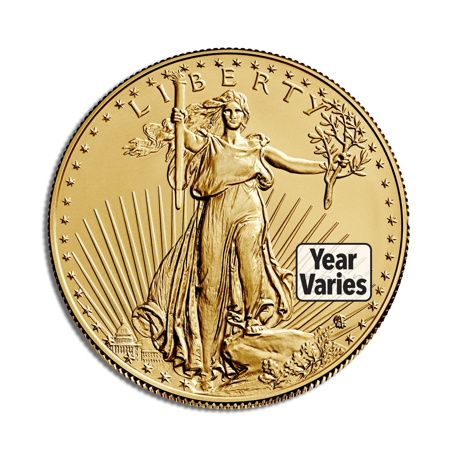 1/4 oz Gold Eagle - BU (Year Varies) — Gold bullion from Standard Bullion