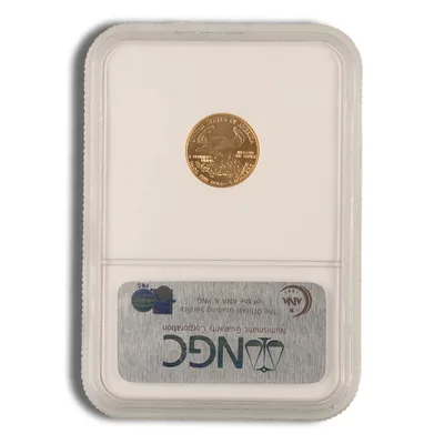 2007 1/10 oz Gold Eagle $5 NGC MS70 ER — reverse view