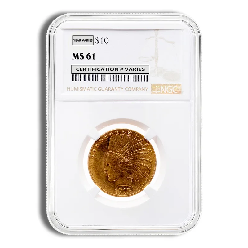 <body>0 Gold Indian Eagle - NGC MS61 — Gold bullion from Standard Bullion