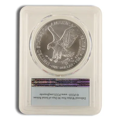 2021 Silver Eagle PCGS MS70 First Strike (Type 2) — reverse view