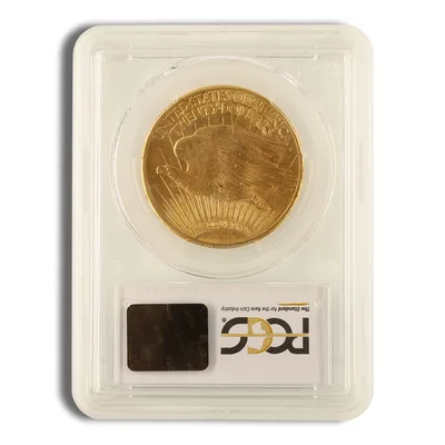 $20 Gold Saint-Gaudens Double Eagle - PCGS MS61 — reverse view