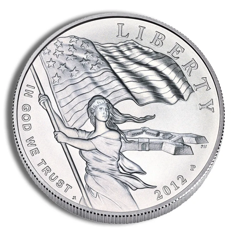 2012-P <body> Star-Spangled Banner Silver Commem - BU — Silver bullion from Standard Bullion
