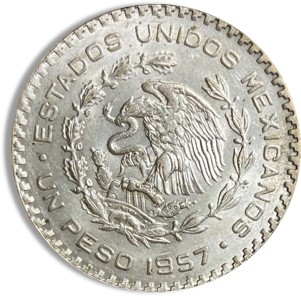 Mexico Silver 1 Peso (1957-1967) — Silver bullion from Standard Bullion