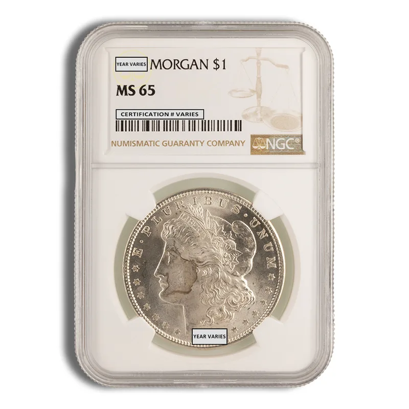 1921 Morgan Dollar - NGC MS65 (Toned) — Silver bullion from Standard Bullion