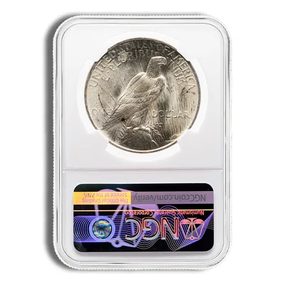Peace Dollar - NGC MS64 — reverse view
