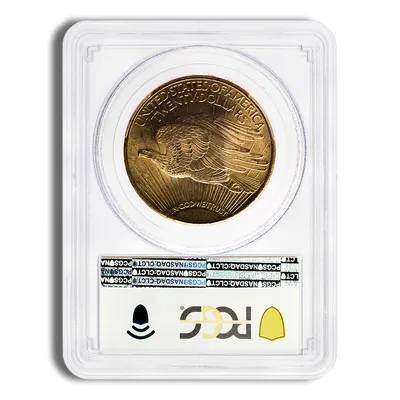 $20 Gold Saint-Gaudens Double Eagle - PCGS MS64 — reverse view