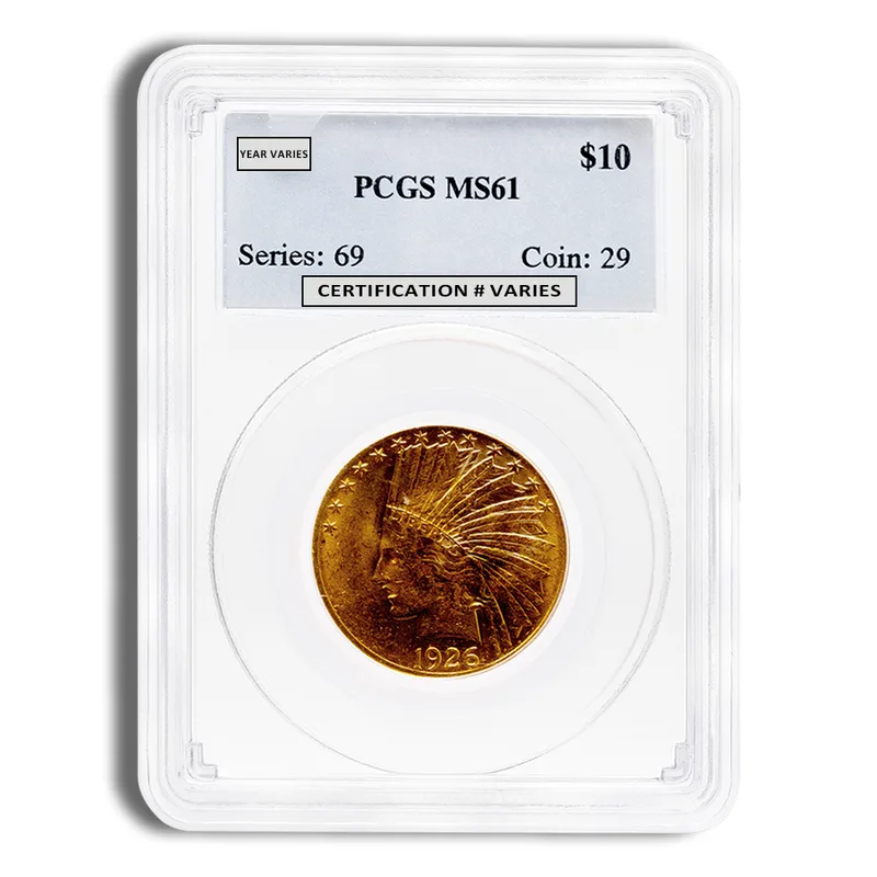 <body>0 Gold Indian Eagle - PCGS MS61 — Gold bullion from Standard Bullion