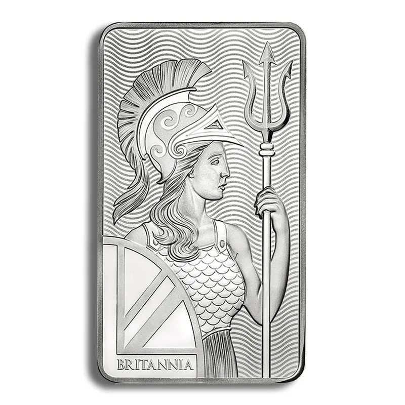 100 oz Silver Bar - Britannia — Silver bullion from Standard Bullion