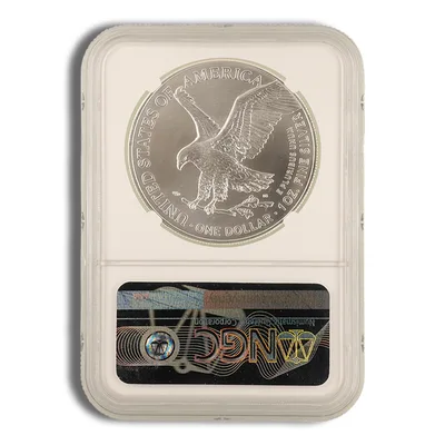 2022 Silver Eagle NGC MS70 Early Releases - Blue Label — reverse view