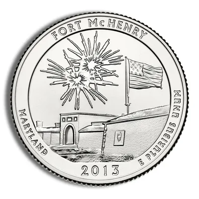 2013-P 5 oz ATB Fort McHenry Silver Coin NGC SP70 — packaging view
