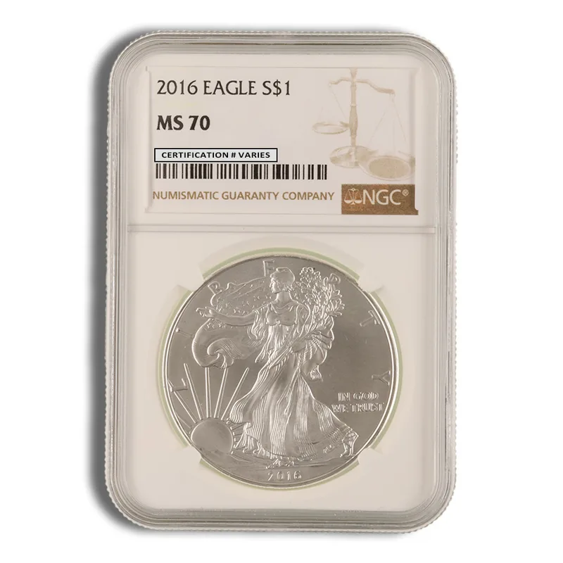2016 Silver Eagle NGC MS70 — Silver bullion from Standard Bullion