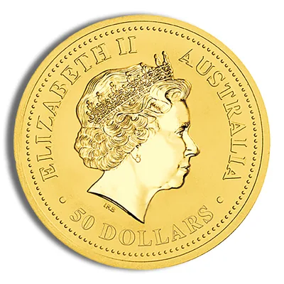 2007 1/2 oz Australia Gold Lunar Pig BU - Series I — reverse view