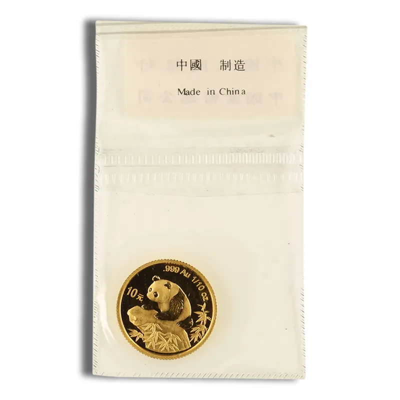 1/10 oz China Gold Panda - BU - Sealed (Year Varies) — Gold bullion from Standard Bullion