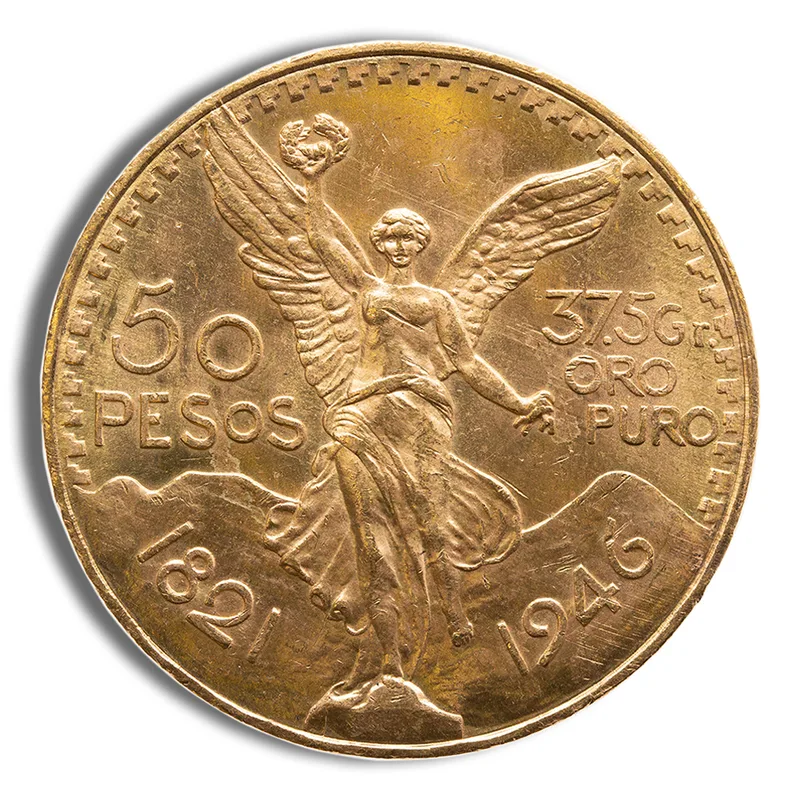 1946 Mexico Gold 50 Peso BU — Gold bullion from Standard Bullion