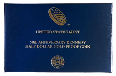 2014-W 3/4 oz JFK Half Dollar Gold Coin (Box & COA) — packaging view