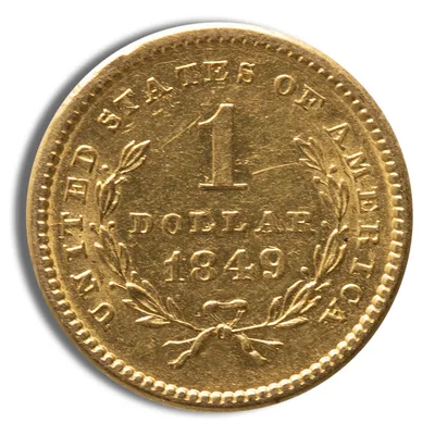 <body> Gold Liberty Type 1 - XF — reverse view