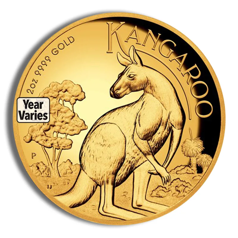 2 oz Australian Kangaroo/Nugget Gold Coin (Year Varies) — Gold bullion from Standard Bullion