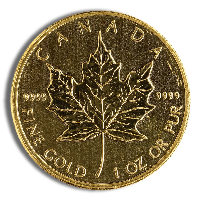 Impaired Gold Maple (Abrasion, Spots, etc.) — Gold bullion from Standard Bullion