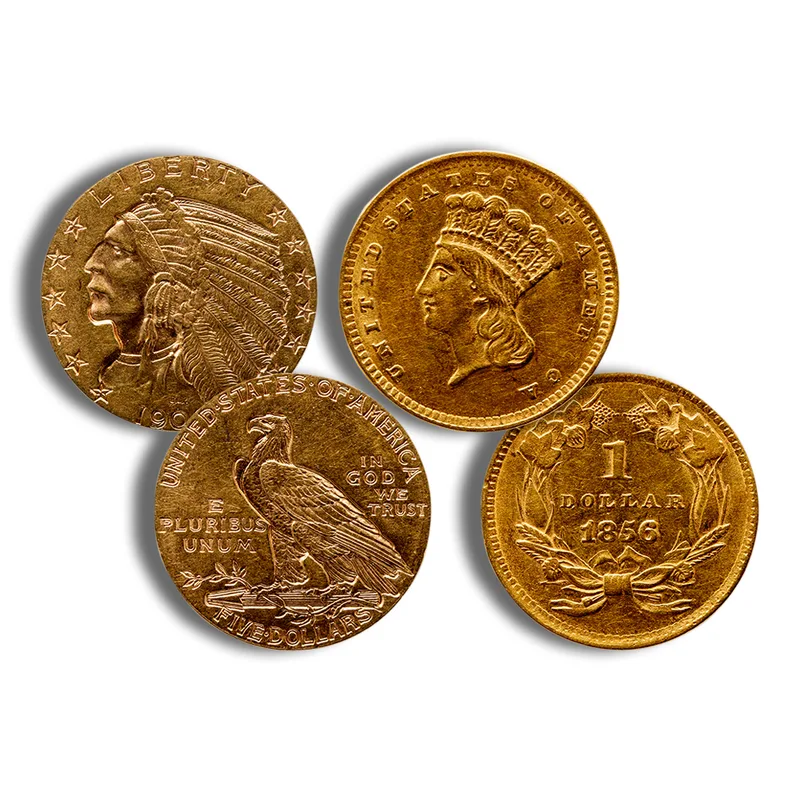 $5 Gold Indian Half Eagle - BU — Gold bullion from Standard Bullion