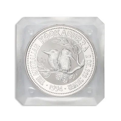 Australian Silver Kookaburra - 2 oz - BU (Year Varies) — reverse view
