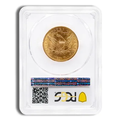 <body>0 Gold Liberty Eagle - PCGS MS64 — reverse view