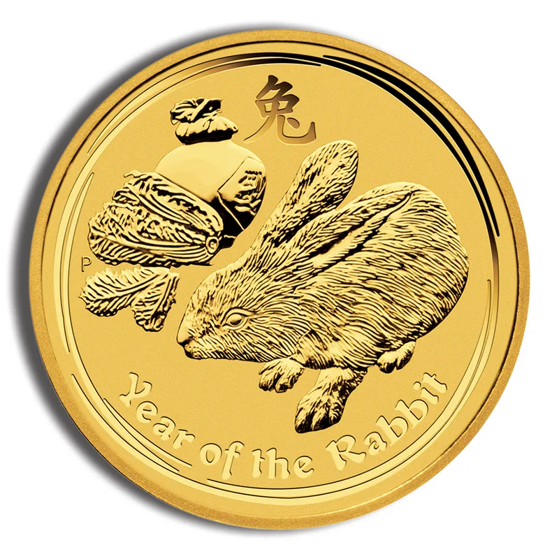 2011 1/10 oz Australia Gold Lunar Rabbit BU - Series II — Gold bullion from Standard Bullion