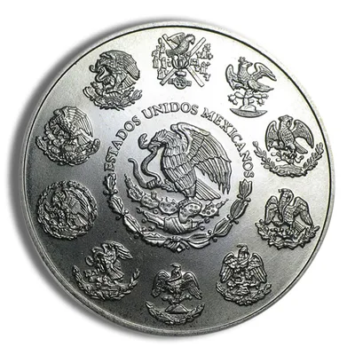 2003 1 oz Silver Mexican Libertad - BU — reverse view