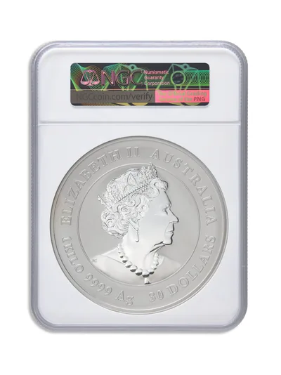 2023 Kilo Australia Silver Lunar Rabbit - Series III NGC MS70 — reverse view