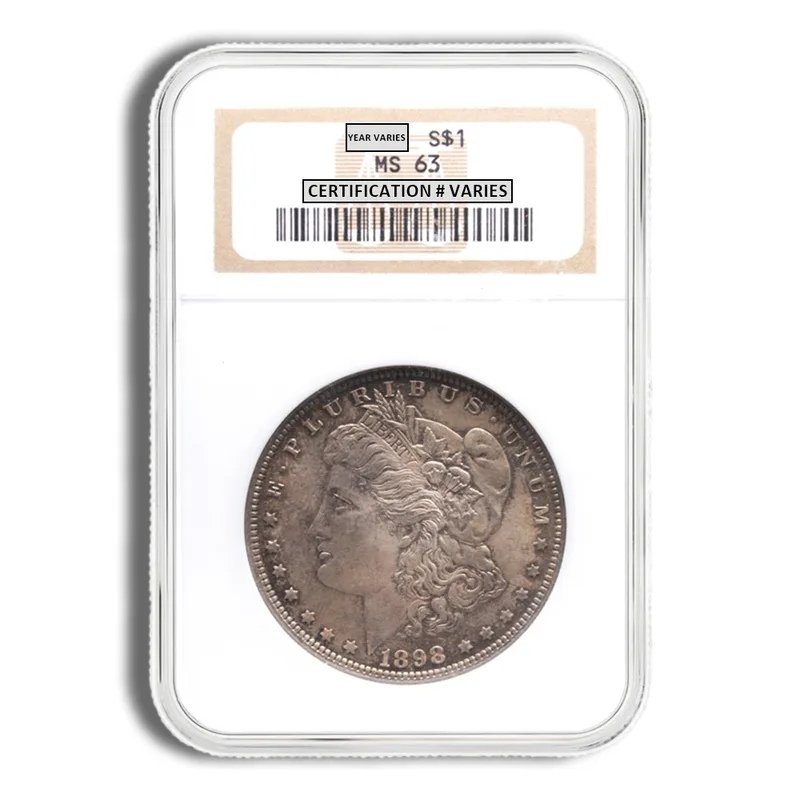 Pre-1921 Morgan Dollar - NGC MS63 (Toned) — Silver bullion from Standard Bullion
