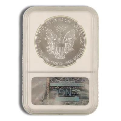 2012 Silver Eagle NGC MS70 Early Releases — reverse view