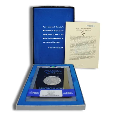 1880-CC GSA Morgan Dollar - NGC MS63+ — packaging view
