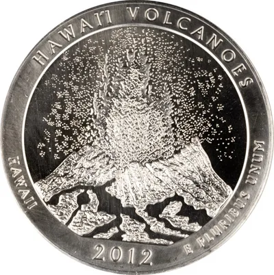 2012 5 oz ATB Hawaii Volcanoes Silver Coin - BU — Silver bullion from Standard Bullion