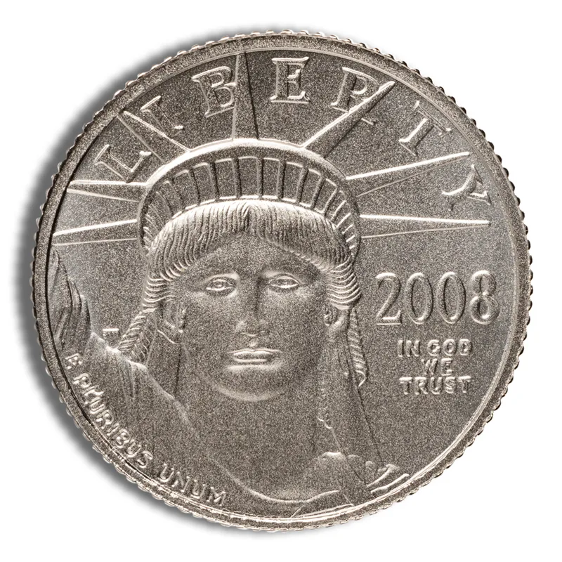 2008-W 1/10 oz Burnished Platinum Eagle <body>0 (Cap Only) — Platinum bullion from Standard Bullion