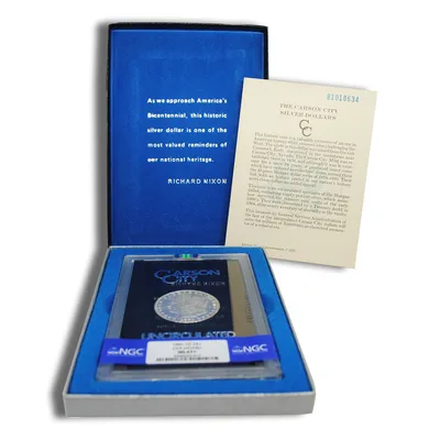 1881-CC GSA Morgan Dollar - NGC MS63+ — packaging view
