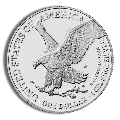 2024 Silver American Eagle - BU — reverse view
