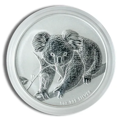 1 oz Australian Koala Silver Coin - In Capsule (Year Varies) — reverse view